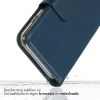 Selencia Echt Lederen Bookcase iPhone 11 Pro Max - Blauw / Blau / Blue
