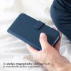 Selencia Echt Lederen Bookcase iPhone 11 Pro Max - Blauw / Blau / Blue