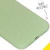 Accezz Liquid Silicone Backcover iPhone Xr - Groen / Grün  / Green