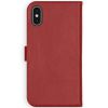 Selencia Echt Lederen Bookcase iPhone Xs - Rood / Rot / Red