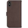 Selencia Echt Lederen Bookcase iPhone Xs - Bruin / Braun  / Brown